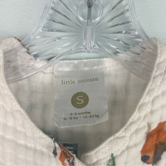 Little Unicorn Cotton Muslin Gauze Sleep Bag Sack Sz S 0-6 months 10-18 Lbs - Picture 6 of 13